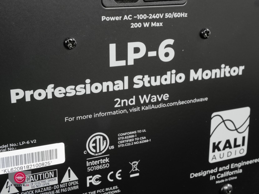 Kali Audio LP 6 Wave 2 LP6 v2 rear logo