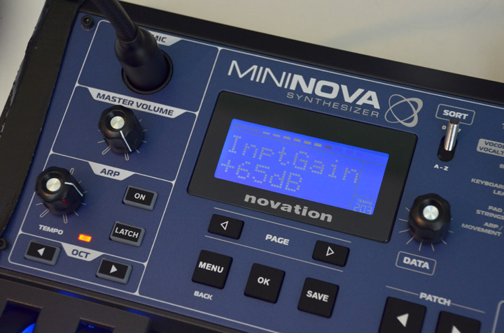 Novation miniNova LCD InGain