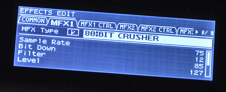 Roland-JUNO-DS61-LCD-MFX-BitCrusher