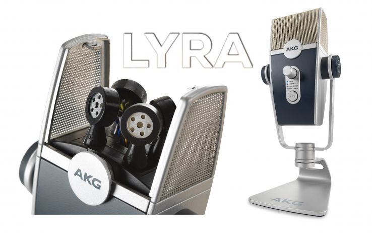 AKG Lyra – wielomembranowy mikrofon USB Ultra HD 24/192 z wyjściem słuchawkowym